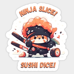 Ninja Slice! Sushi Dice! Sticker